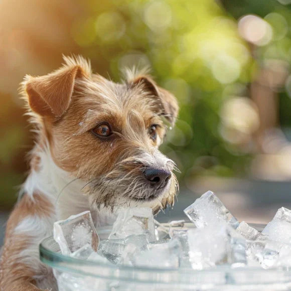 Glaçons et chiens en été : rafraîchissement ou risque ?