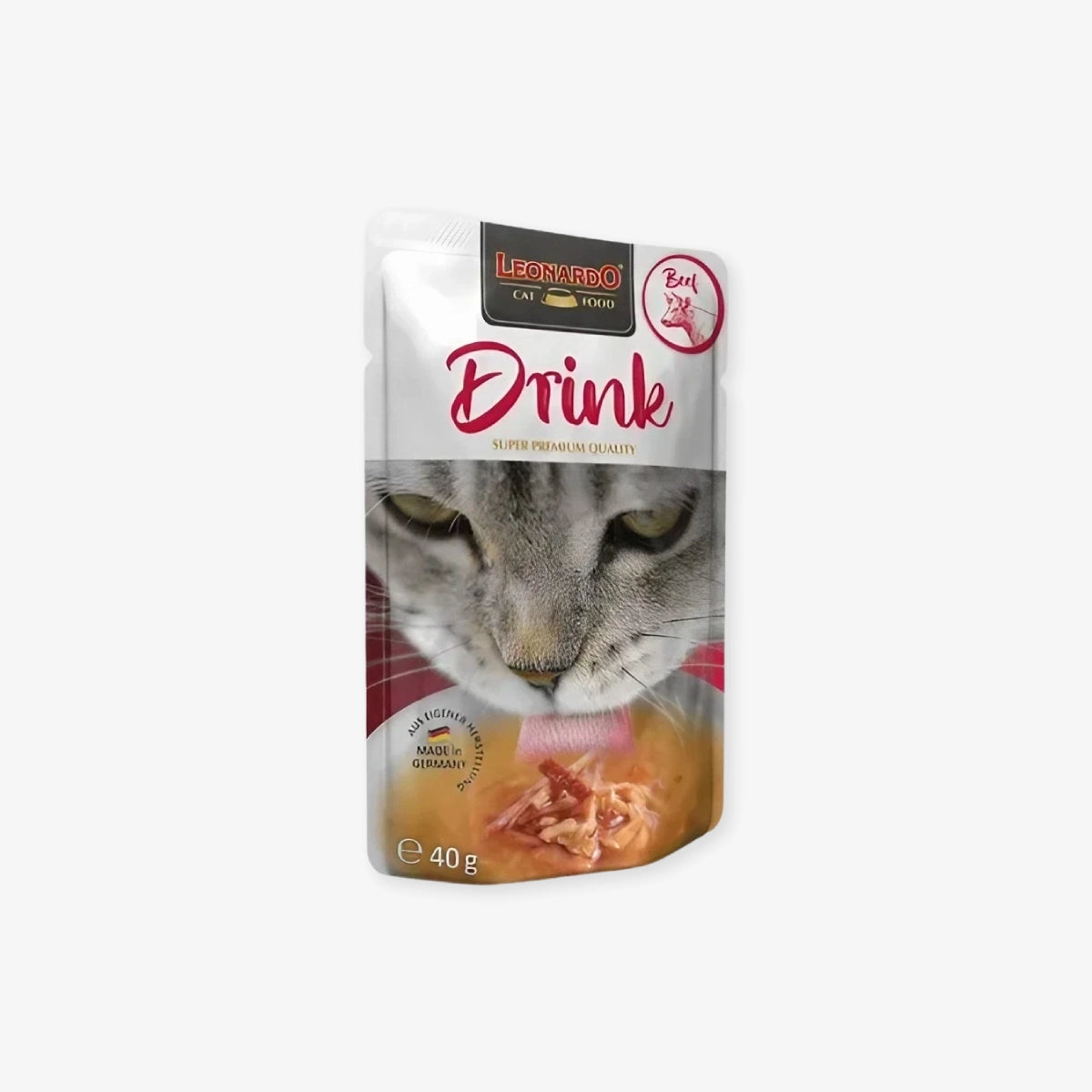 Boisson pour chat au boeuf