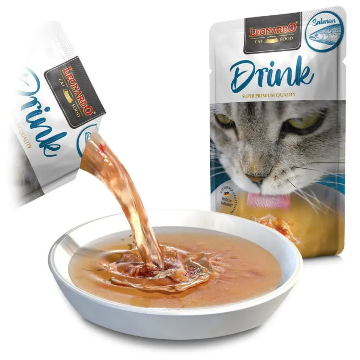 Bouillon pour chat au saumon