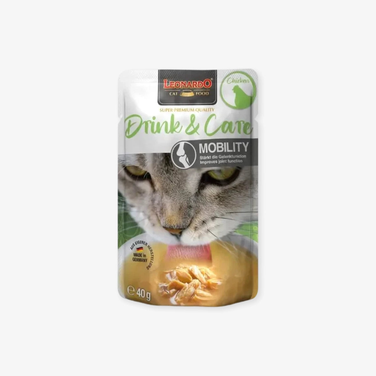 Bouillon pour chat au poulet mobilité leonardo