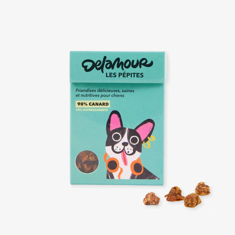 Friandises pour chien au canard delamour