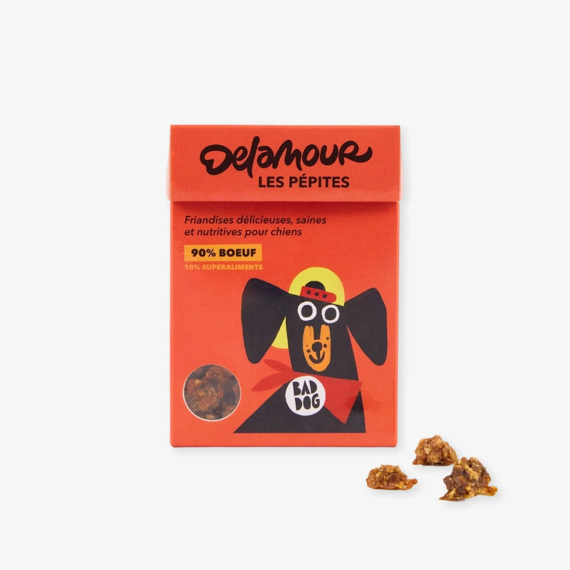 Friandises pour chien Les Pépites au boeuf Delamour