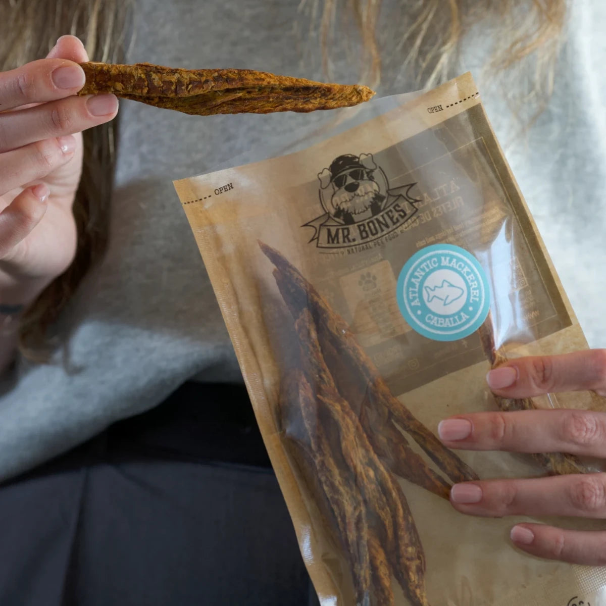 Filets de maquereau séchés pour chien