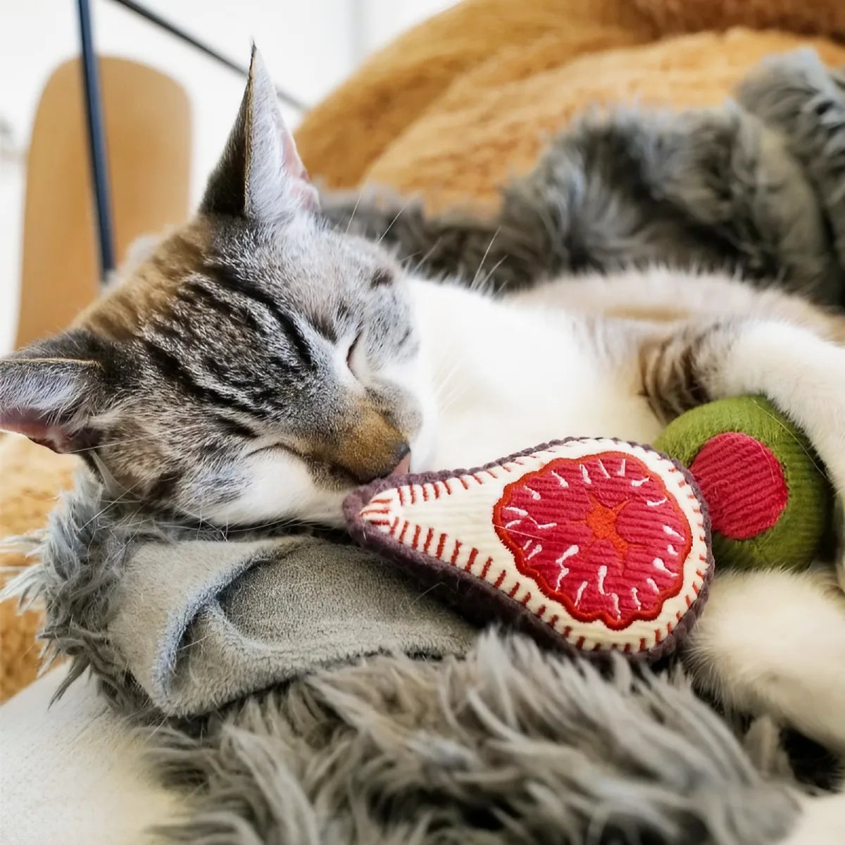 Jouet pour chat Set olive et figue