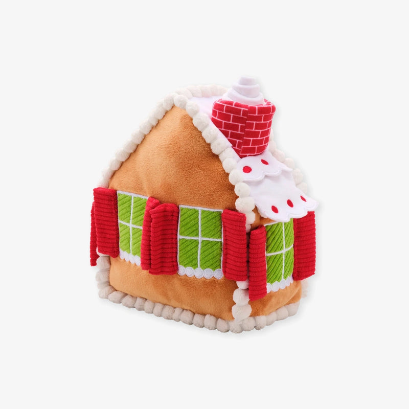 jeu de fouille pour chien maison en pain d'épices the foggy dog vue sur le côté