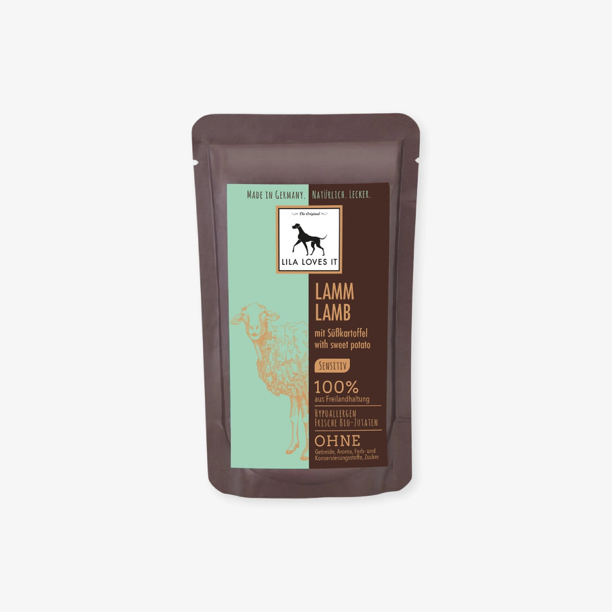 Pâtée pour chien à l’agneau et à la patate douce