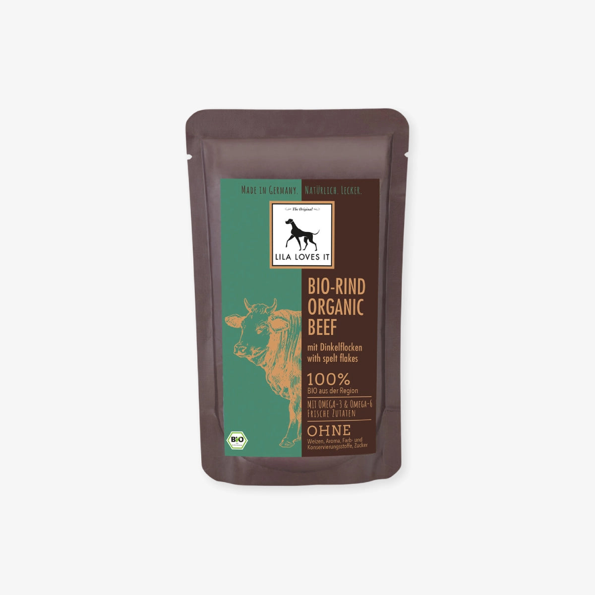 Pâtée pour chien au bœuf et aux flocons d’épeautre