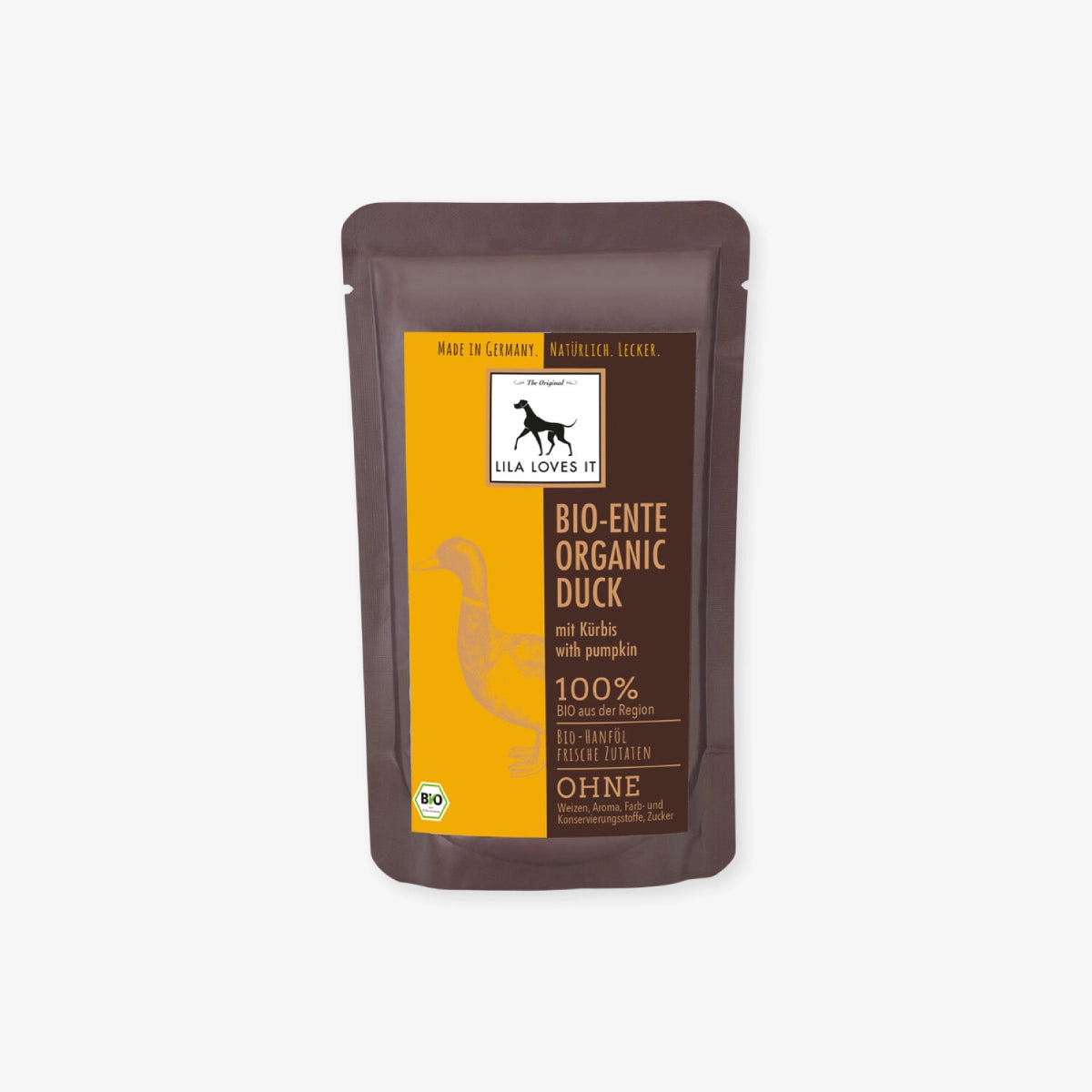 Pâtée pour chien au canard et au potiron