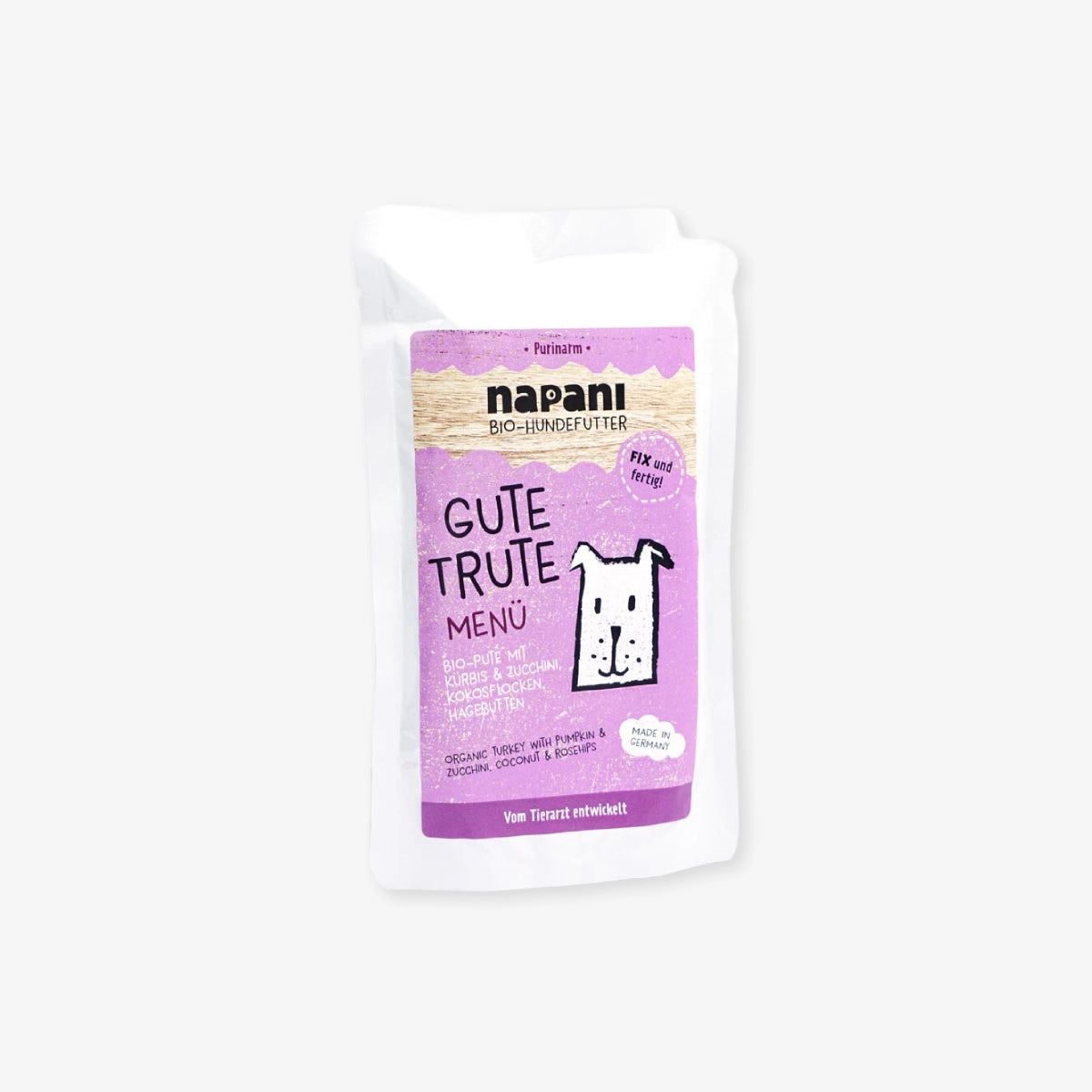 Pâtée pour chien à la dinde et aux courgettes