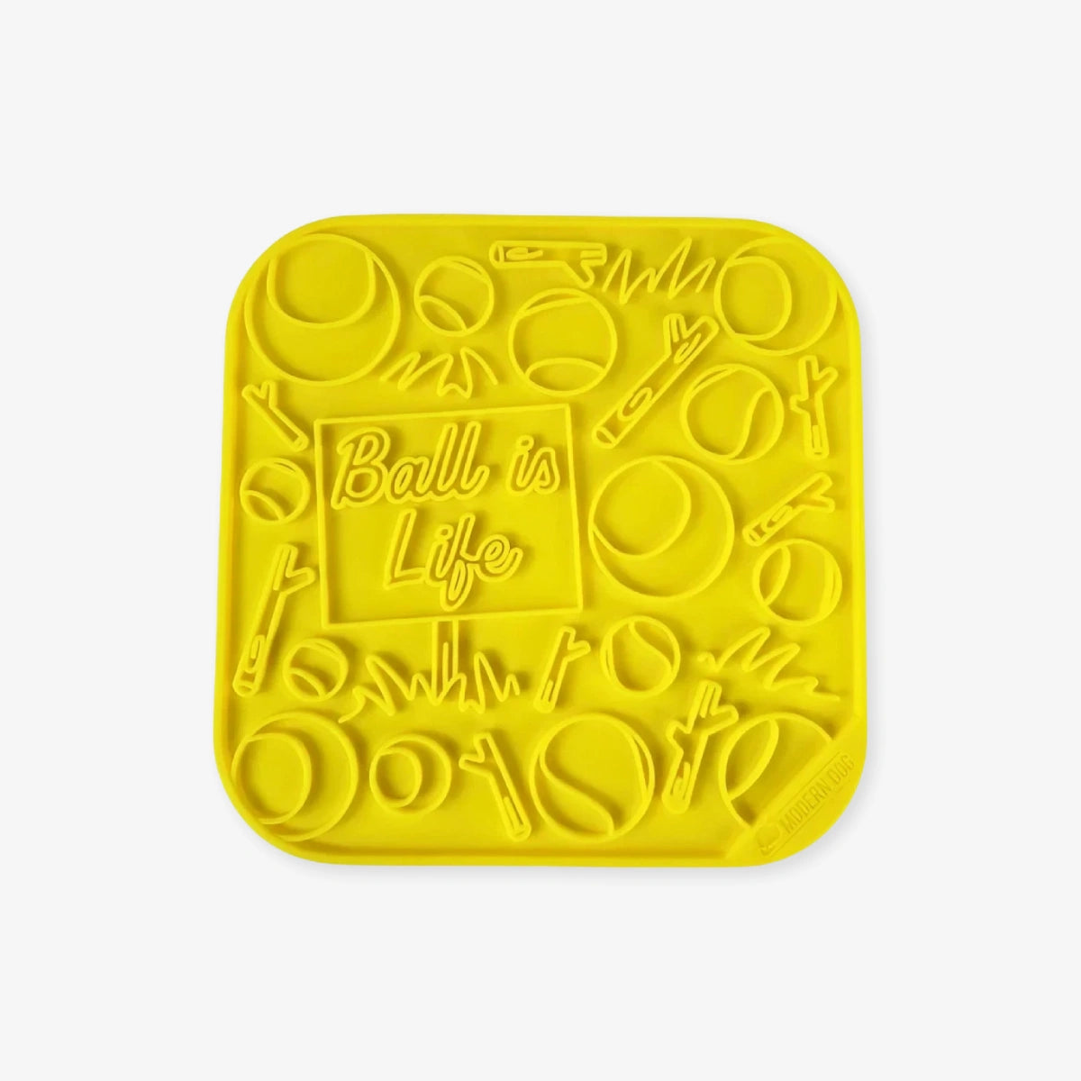 Tapis de léchage pour chien Ball is life