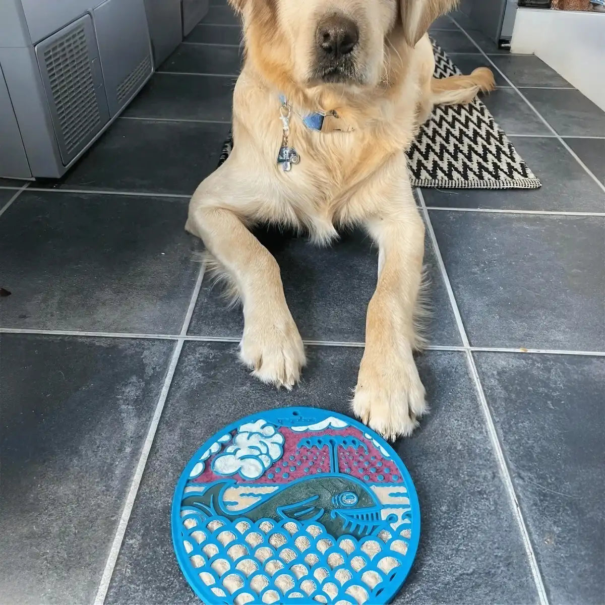 Tapis de léchage pour chien Baleine
