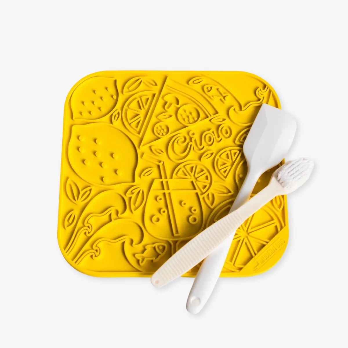 Tapis de léchage pour chien Limoncello