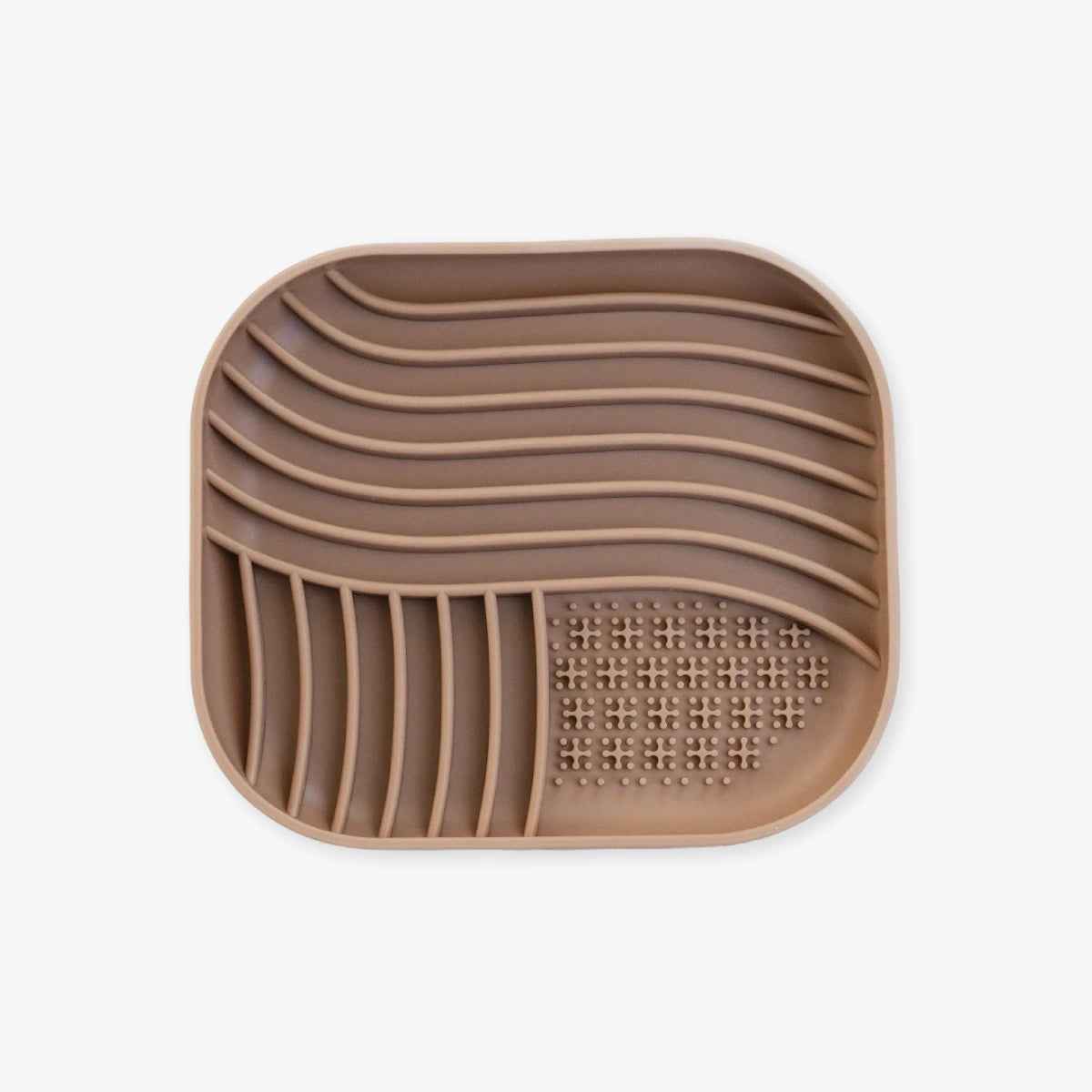 Tapis de léchage pour chien rainures